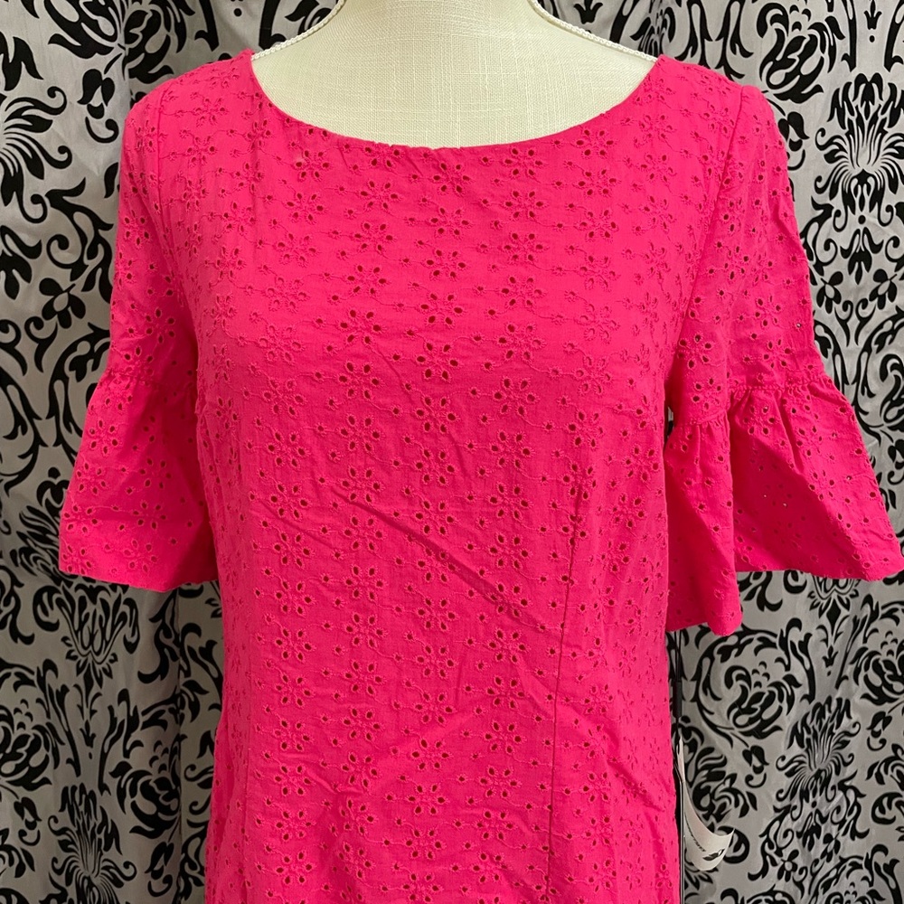 ⚡️ FLASH - Fuchsia Pink eyelet dress